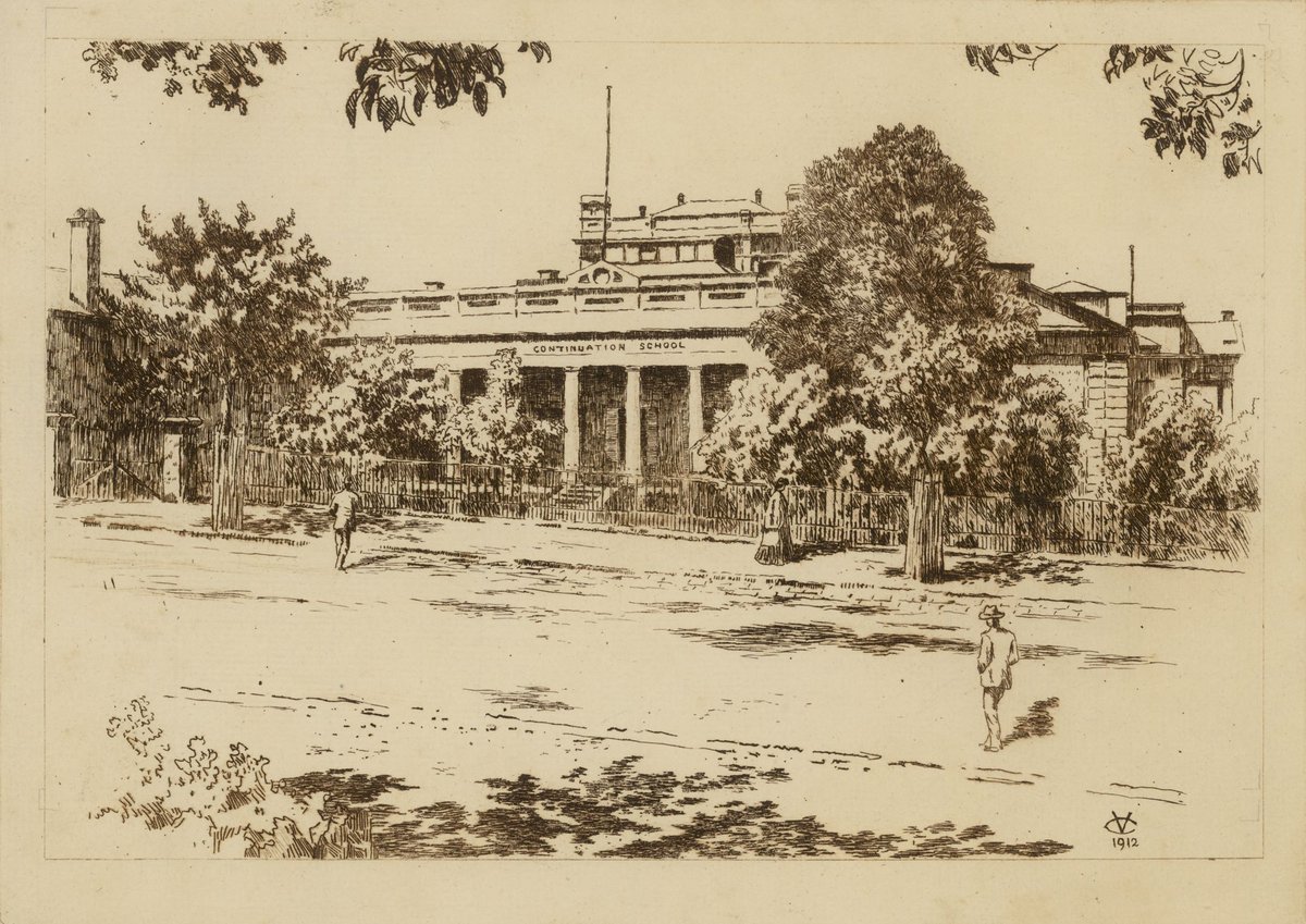 Continuation School, Spring Street, Melbourne, Melbourne City (1912)