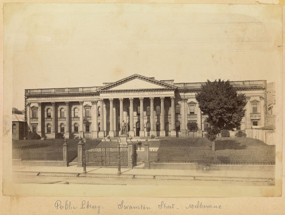 Public Library, Swanston Street, Melbourne, Melbourne City (1875–92)