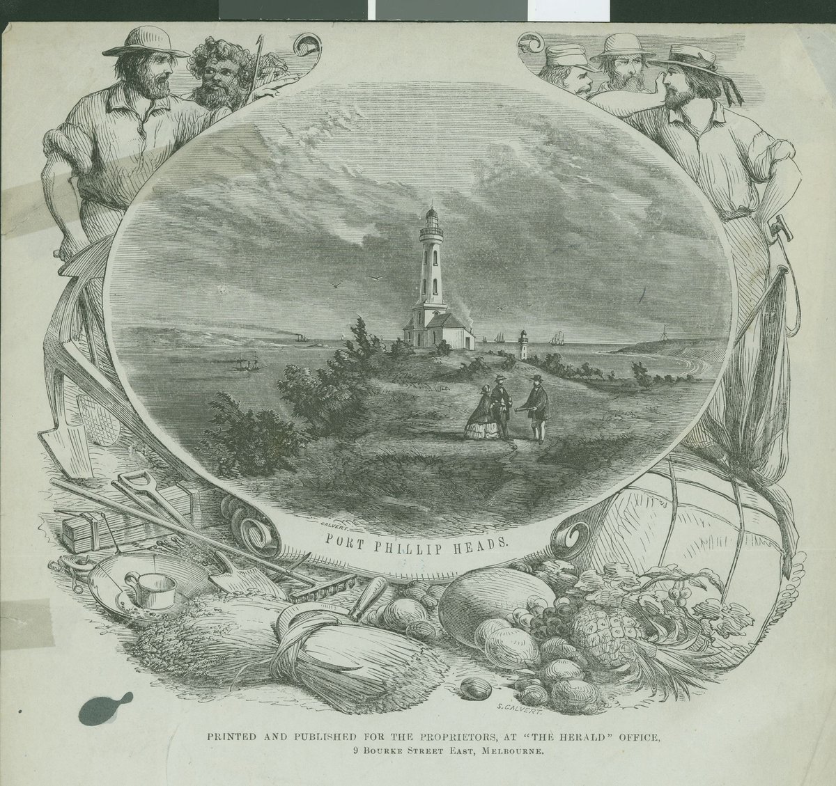 Port Phillip Heads, Port Phillip Bay (1859)