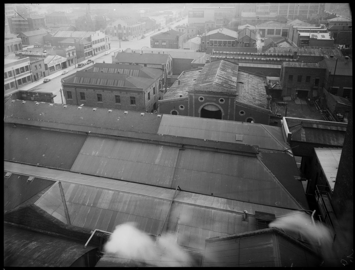 View across the site of the Carlton Brewery (1921–30)
