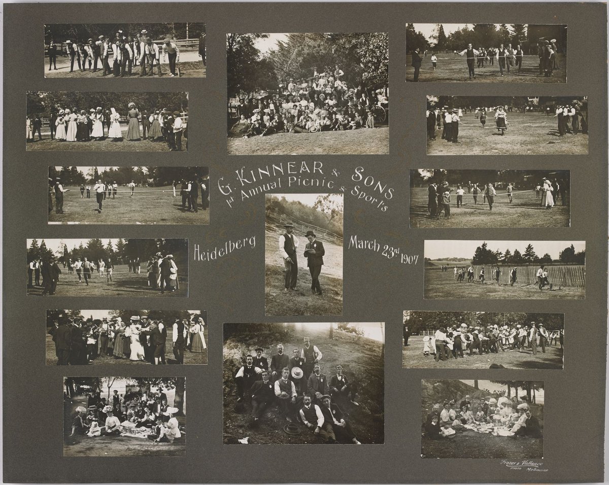 G. Kinnear & Sons 1st Annual Picnic & Sports, Heidelberg, March 23rd. 1907