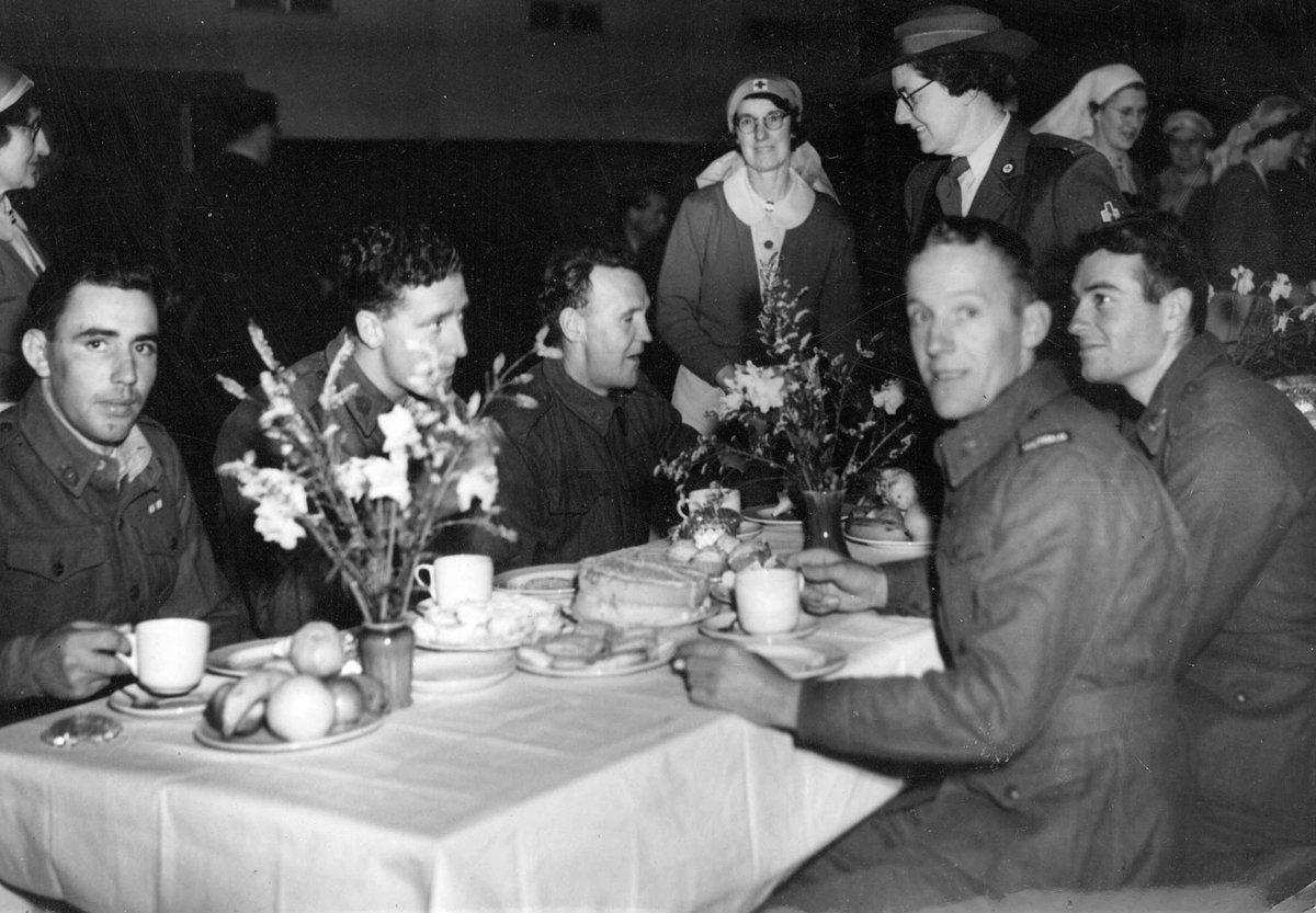 Escaped P.O.W.s arrive. [at Royal Park, Victoria], Parkville (c. 1944)