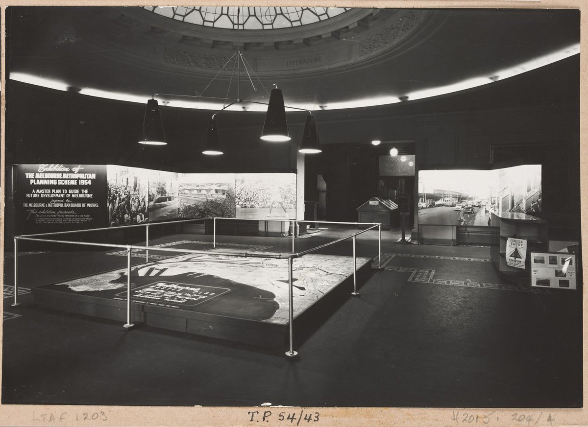 Exhibition of the Melbourne Metropolitan Planning Scheme 1954 at the Public Library of Victoria November 1953, Melbourne City