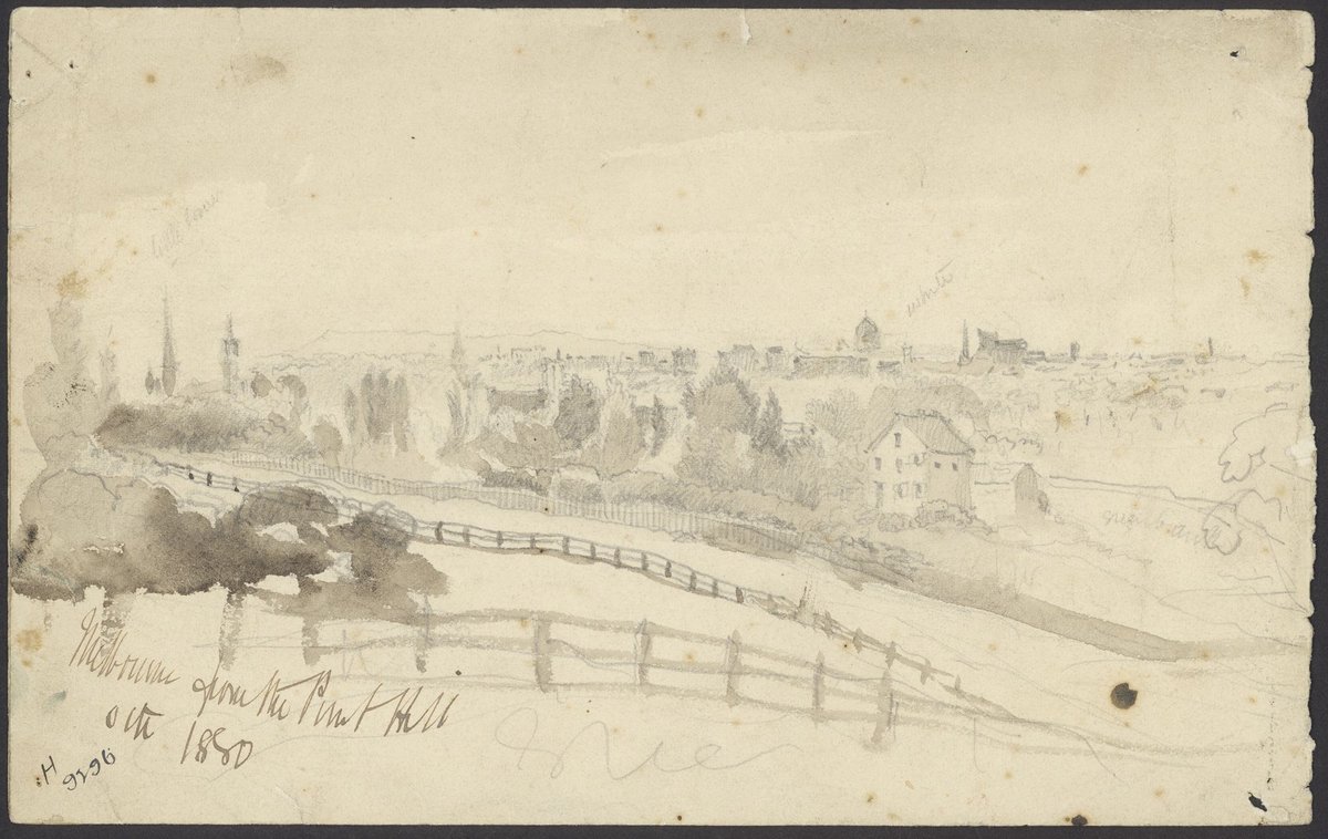 Melbourne from the Punt Hill Oct. 1880