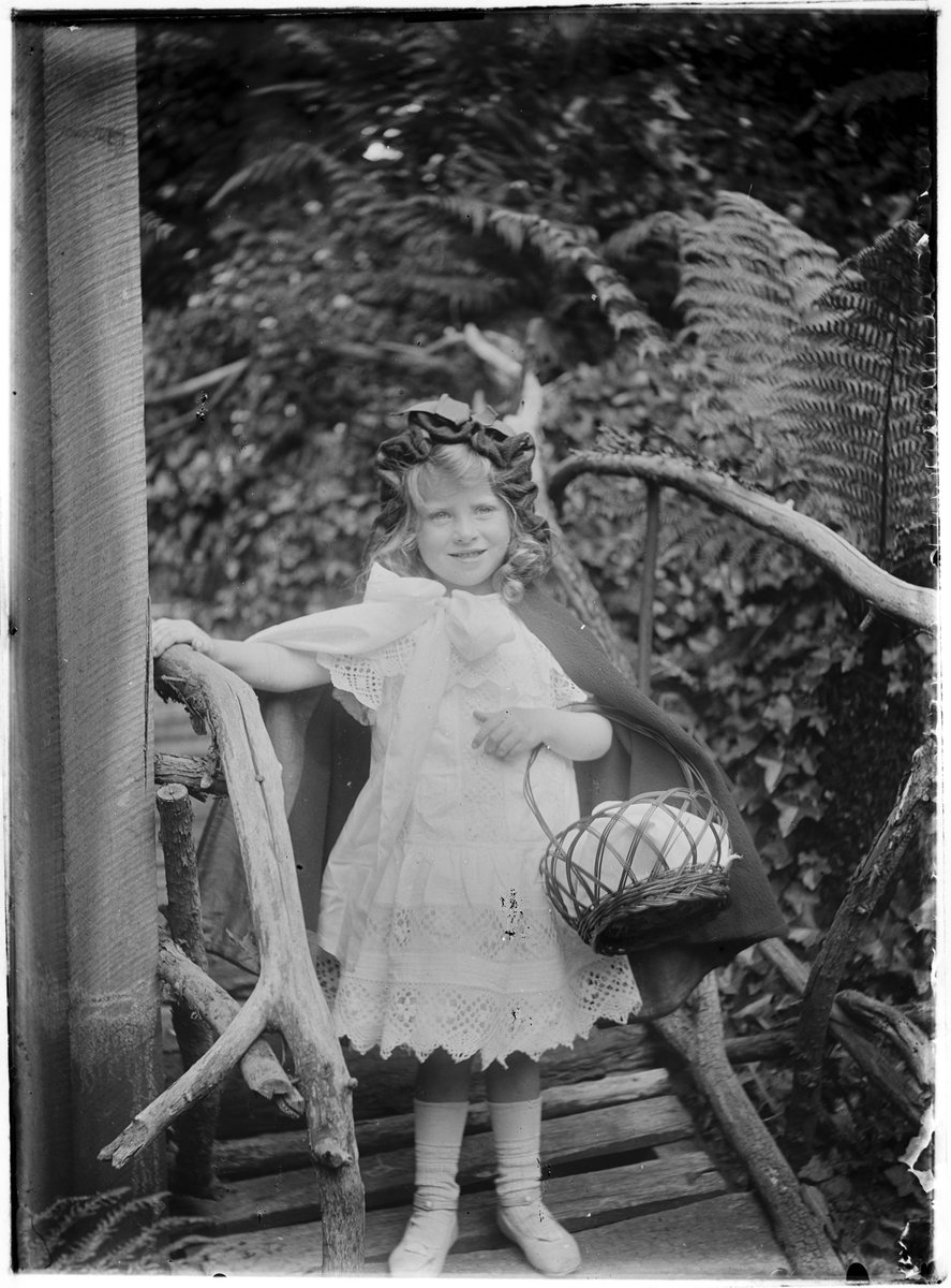 Women and children, possibly in the gardens of Pine Grove, Lennox Street, Richmond (1905)