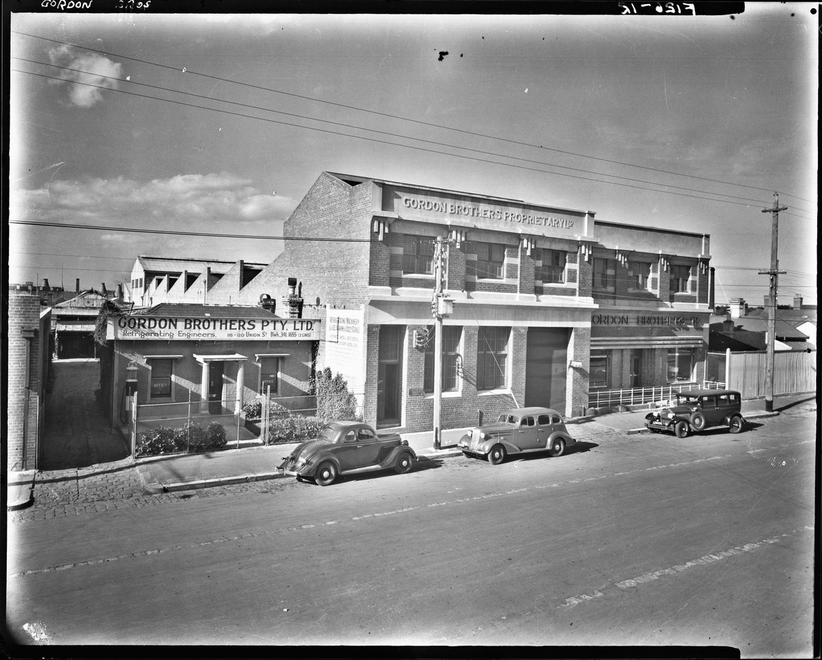 [Exterior view of Gordon Brothers Pty. Ltd., 116-120 Union Street, Brunswick] (1930s)
