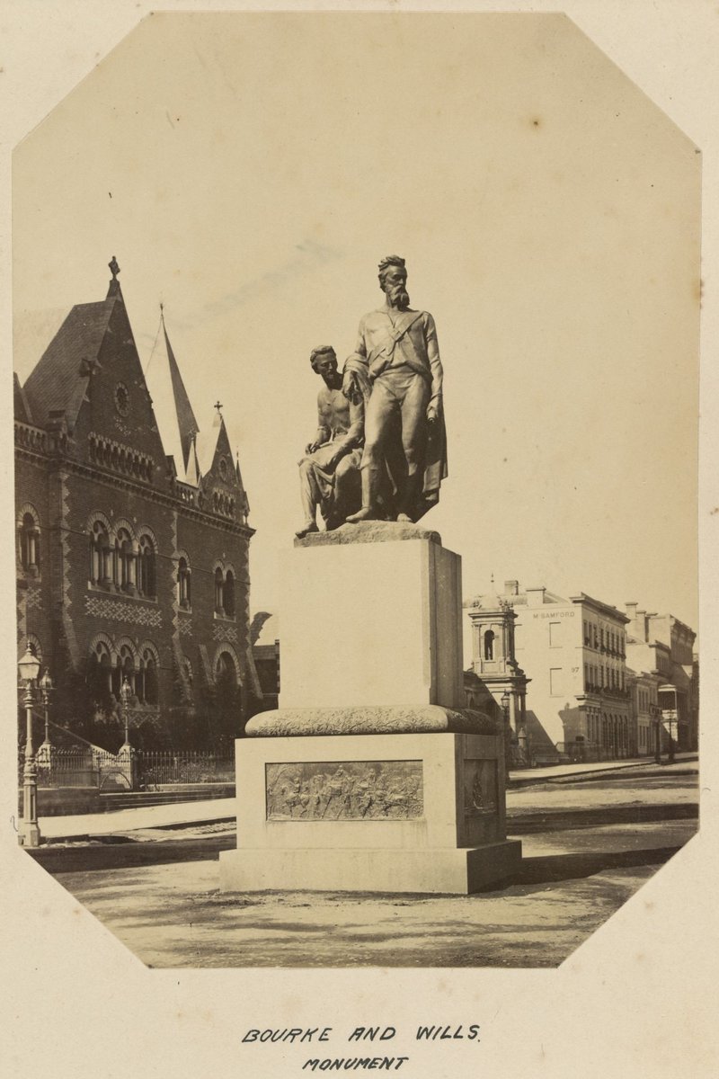 BOURKE [i.e., BURKE] AND WILLS MONUMENT [Melbourne] (1873–82)