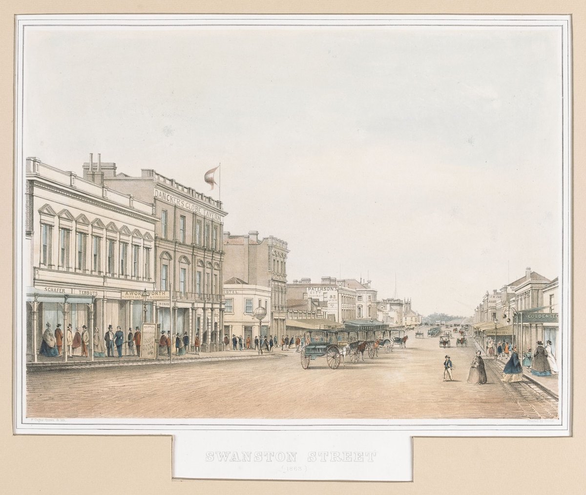 Swanston Street (1863), Melbourne City