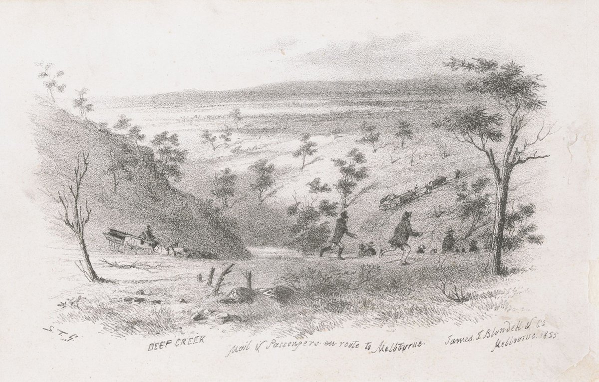 Deep Creek mail & passengers on route to Melbourne (1855)