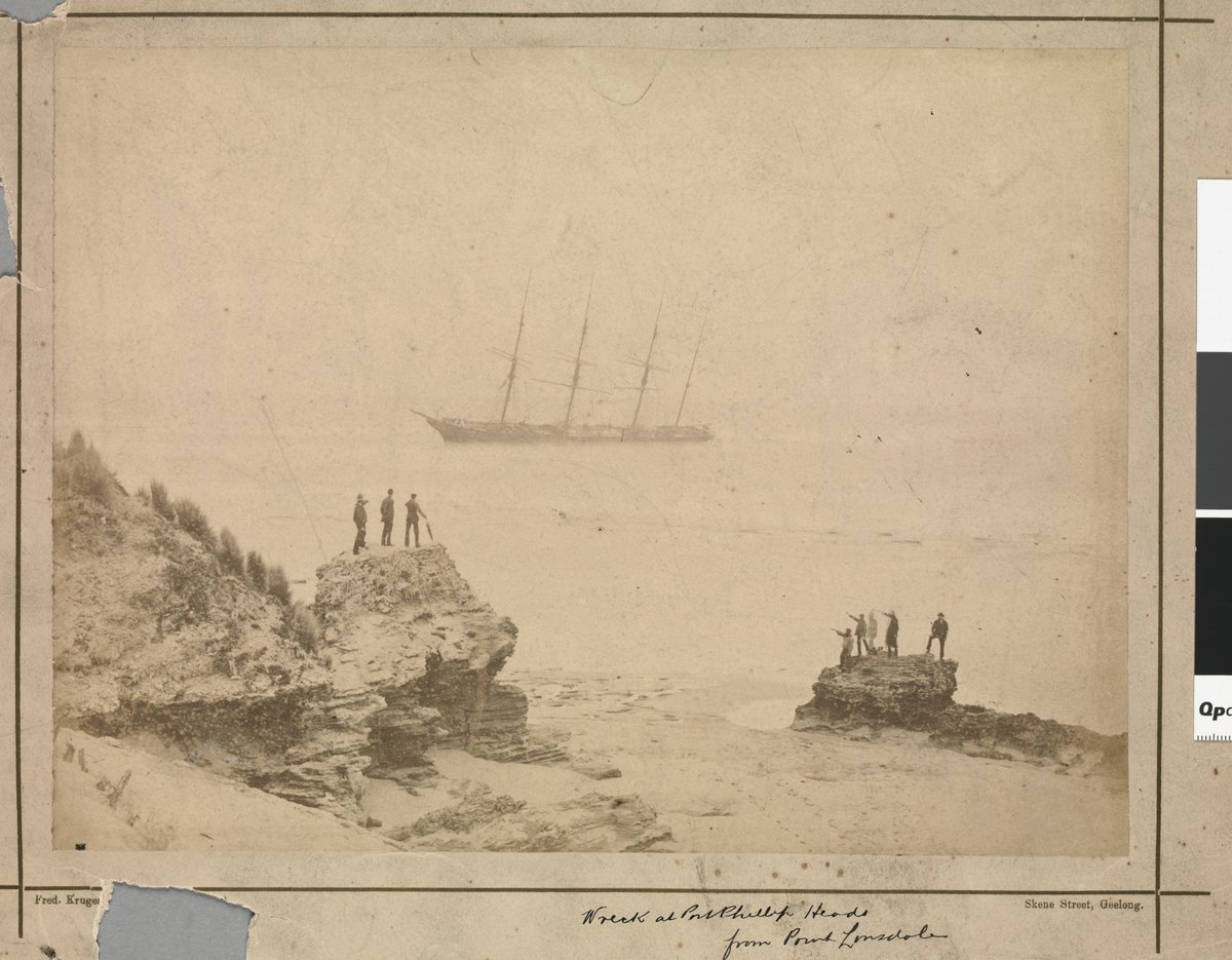 Wreck at Port Phillip Heads from Point Lonsdale, George Roper, Port Phillip Bay (1883)
