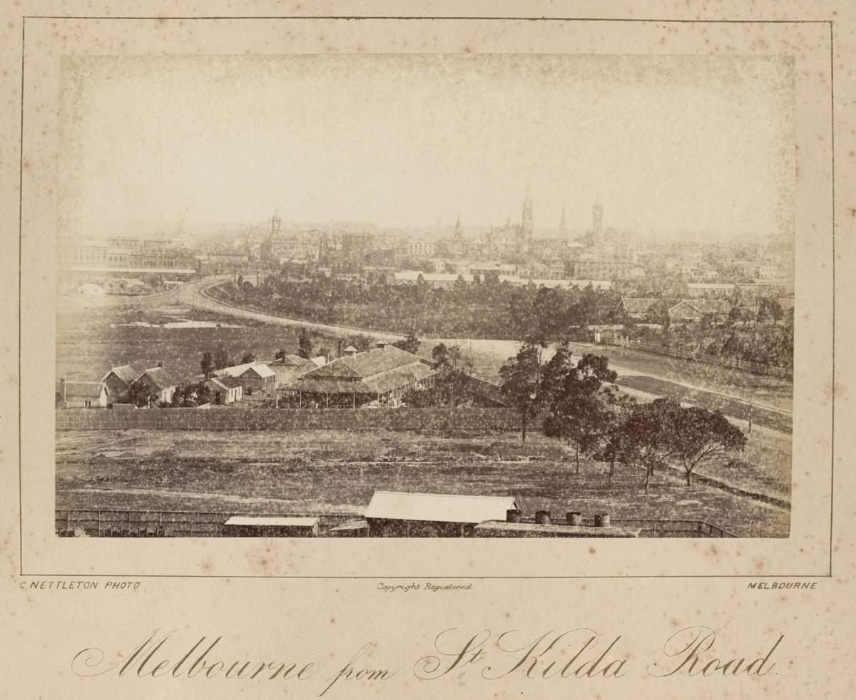 Melbourne from St. Kilda Road, Melbourne City (1885–87)