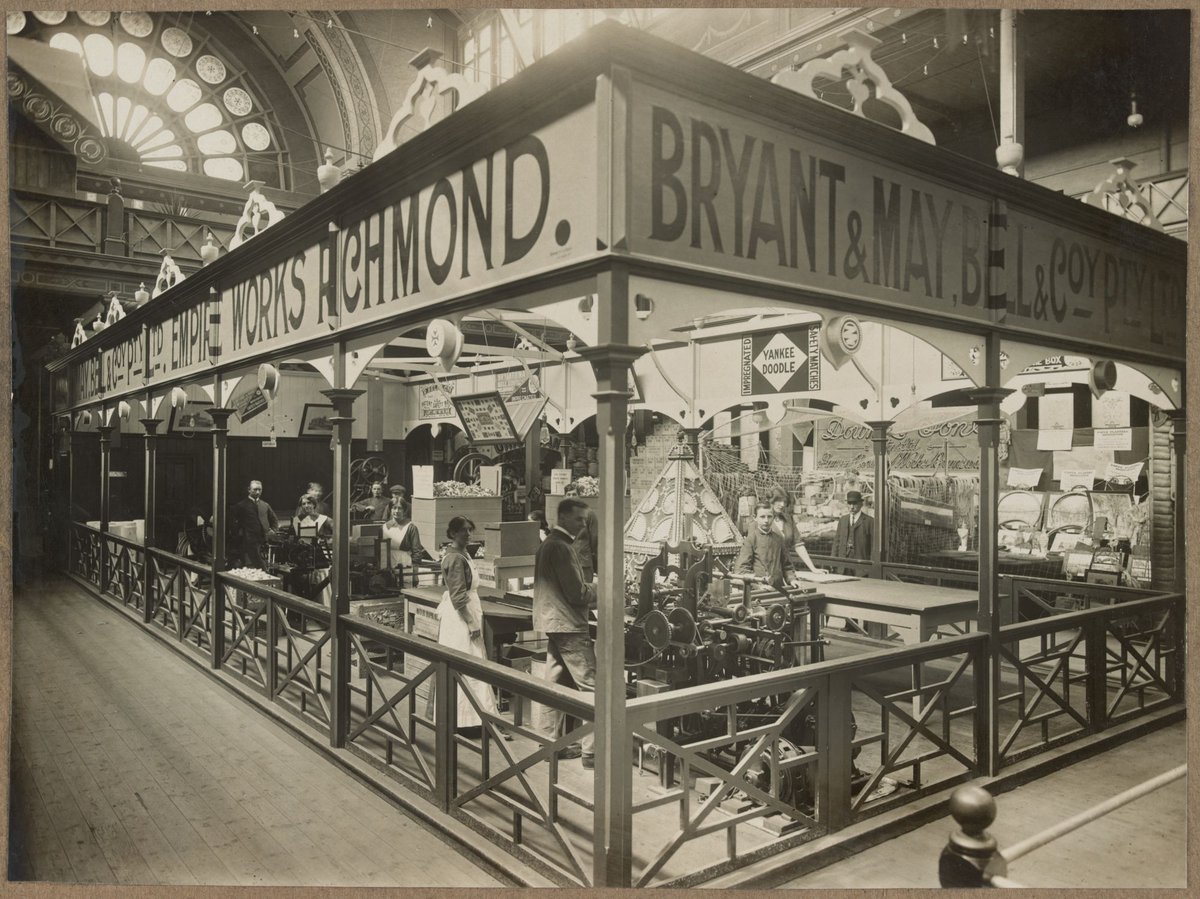 Bryant & May display at Exhibition Building, Carlton, Victoria (1915–26)