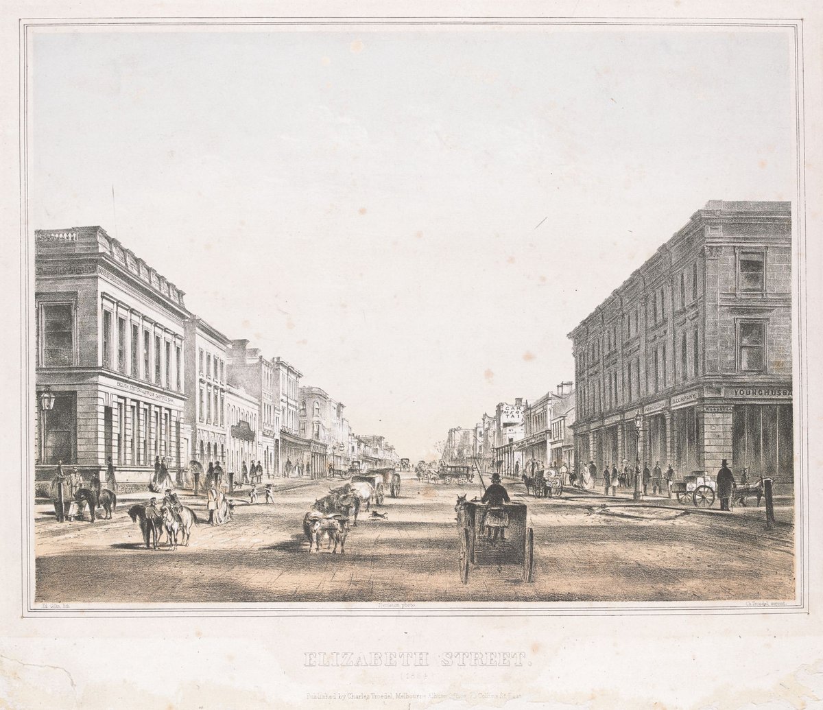 ELIZABETH STREET. (1864.), Melbourne City