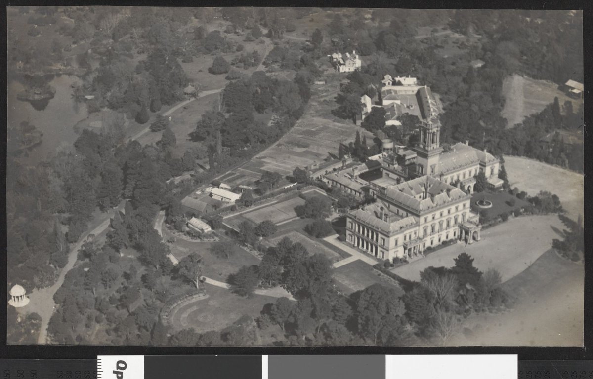 Federal Government House (taken from an aeroplane), [Melbourne, Vic.], Melbourne City (1923–25)