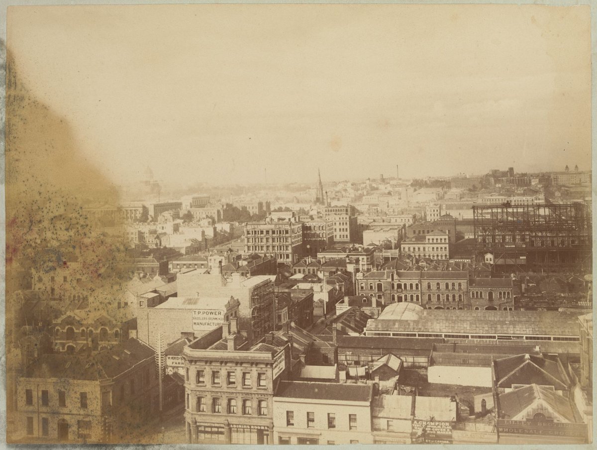Melbourne (city) from Fire Brigade Tower looking North East (1876–94)