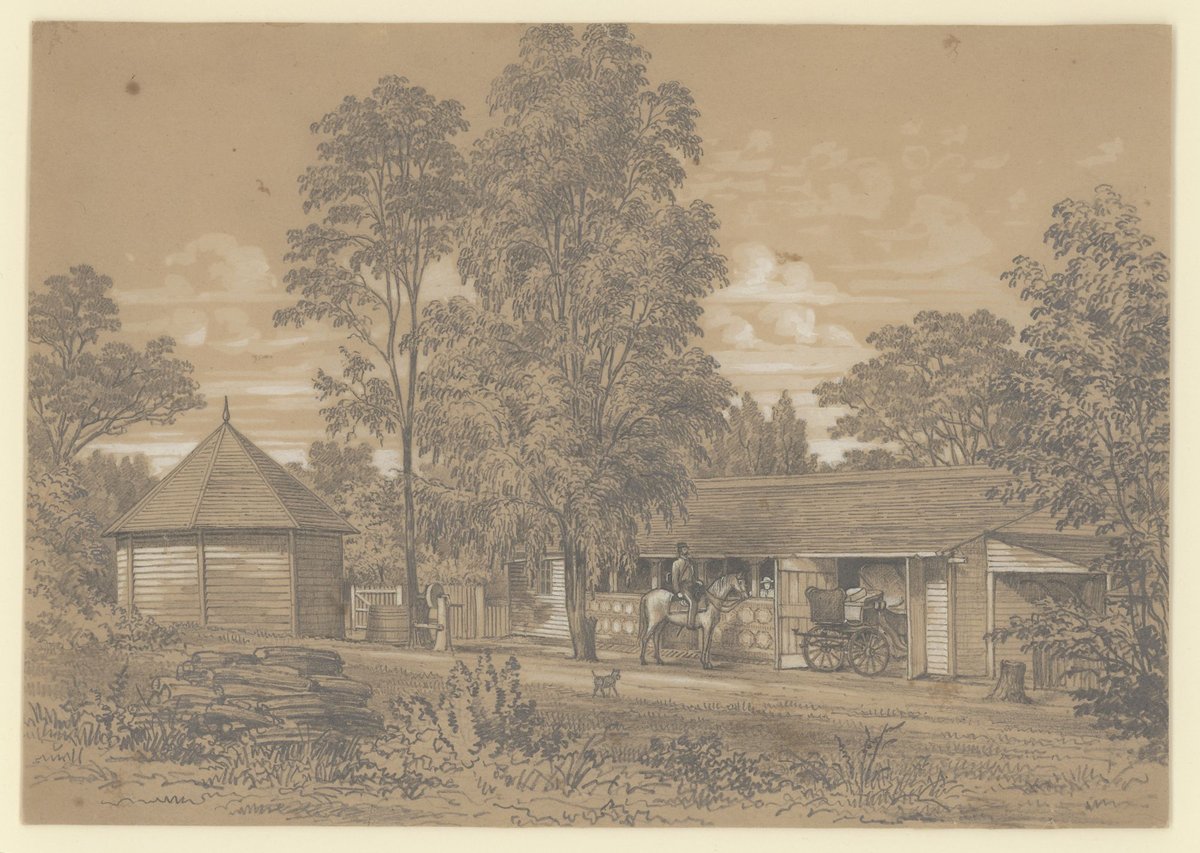 Stables & hay house at Jolimont (1852–54)