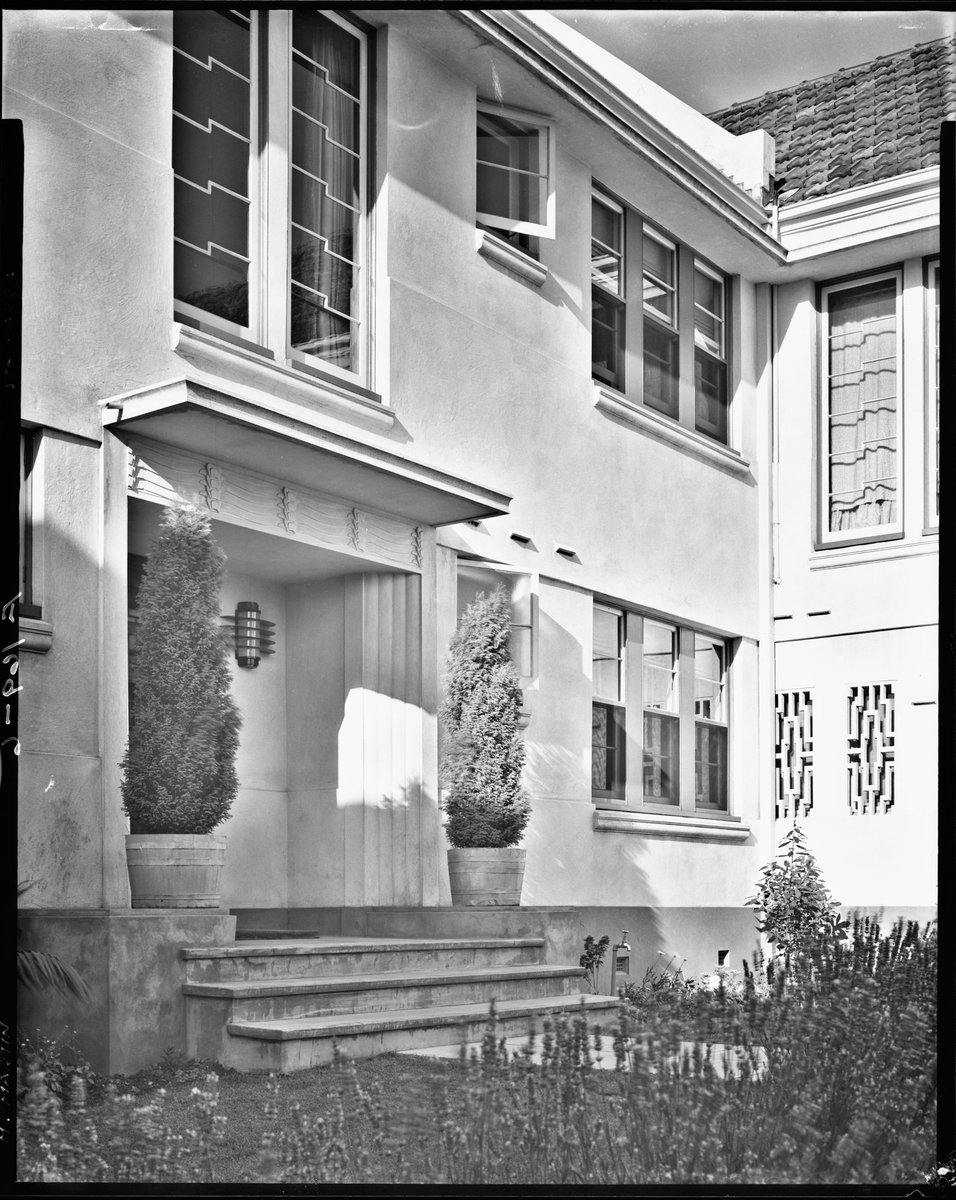 [Exterior view of apartments in South Yarra] (1930s)
