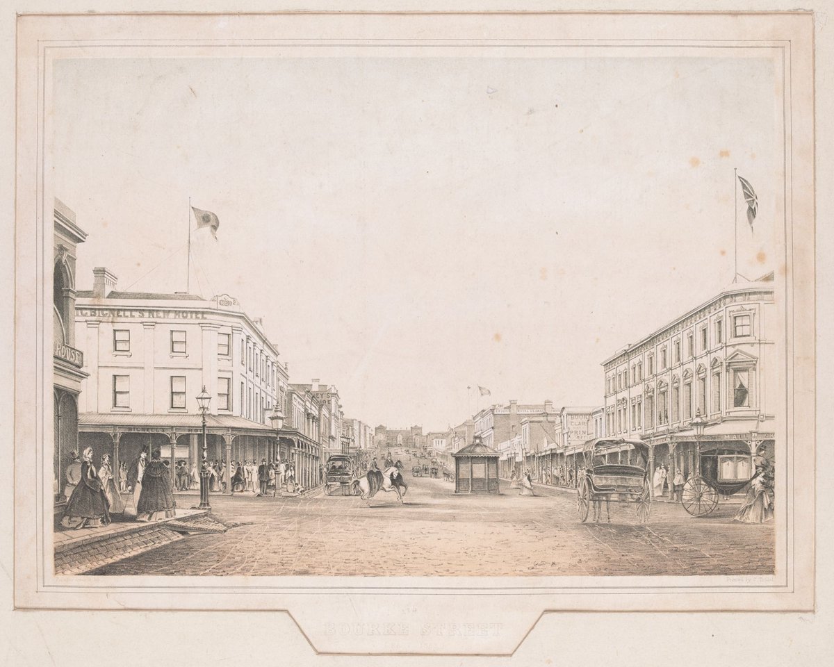 BOURKE STREET (EAST, 1863,), Melbourne City (1863?)