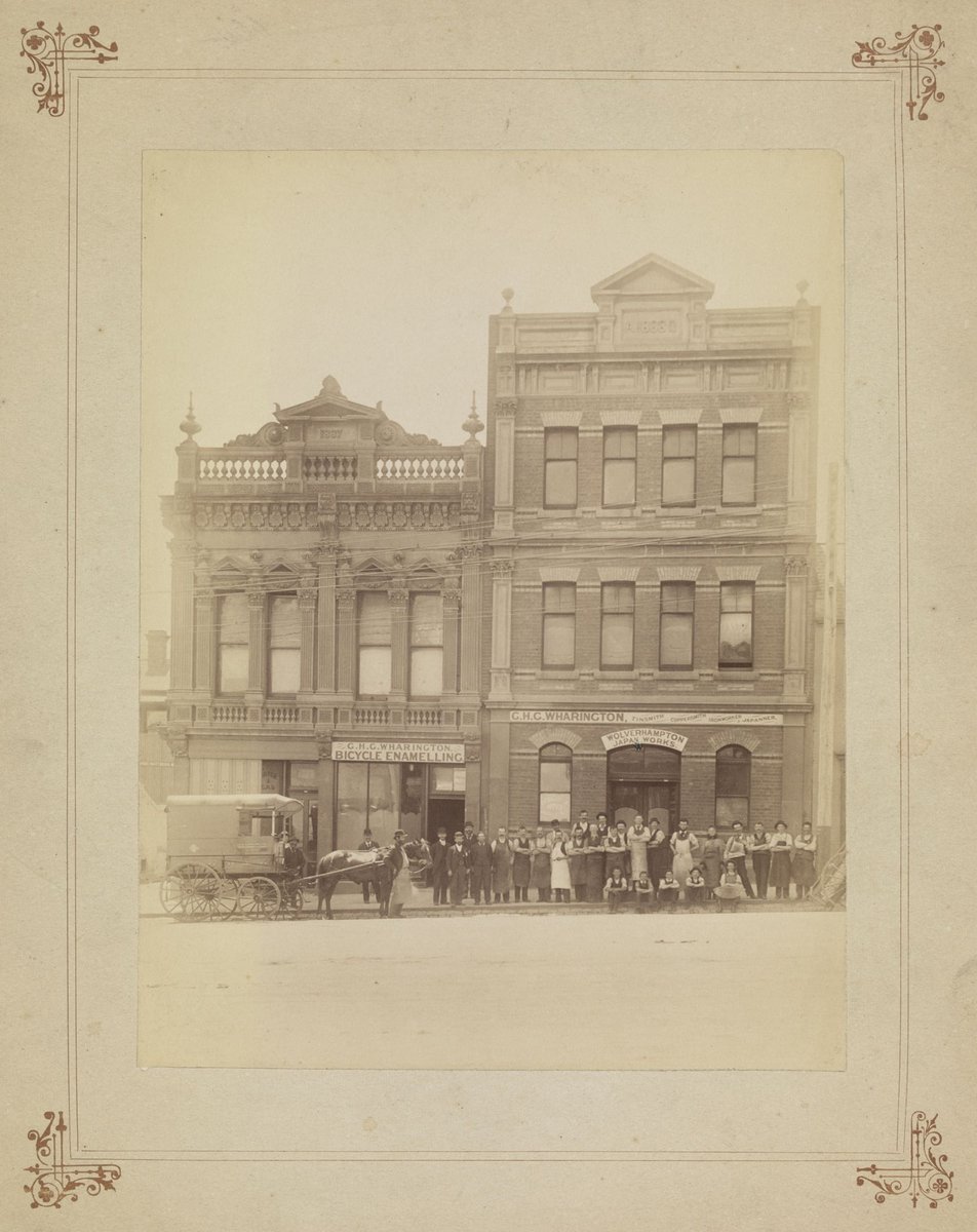 Exterior views of G.H.G. Wharington Tinsmith and Japanning Works Lonsdale Street Melbourne, Melbourne City (1889–1907)