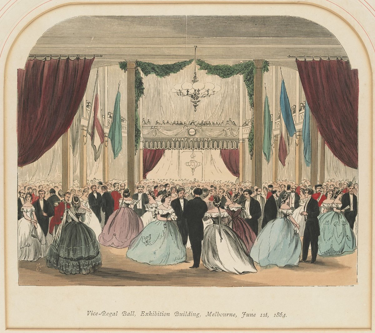 Vice-Regal Ball, Exhibition Building, Melbourne June 1st 1864, Carlton