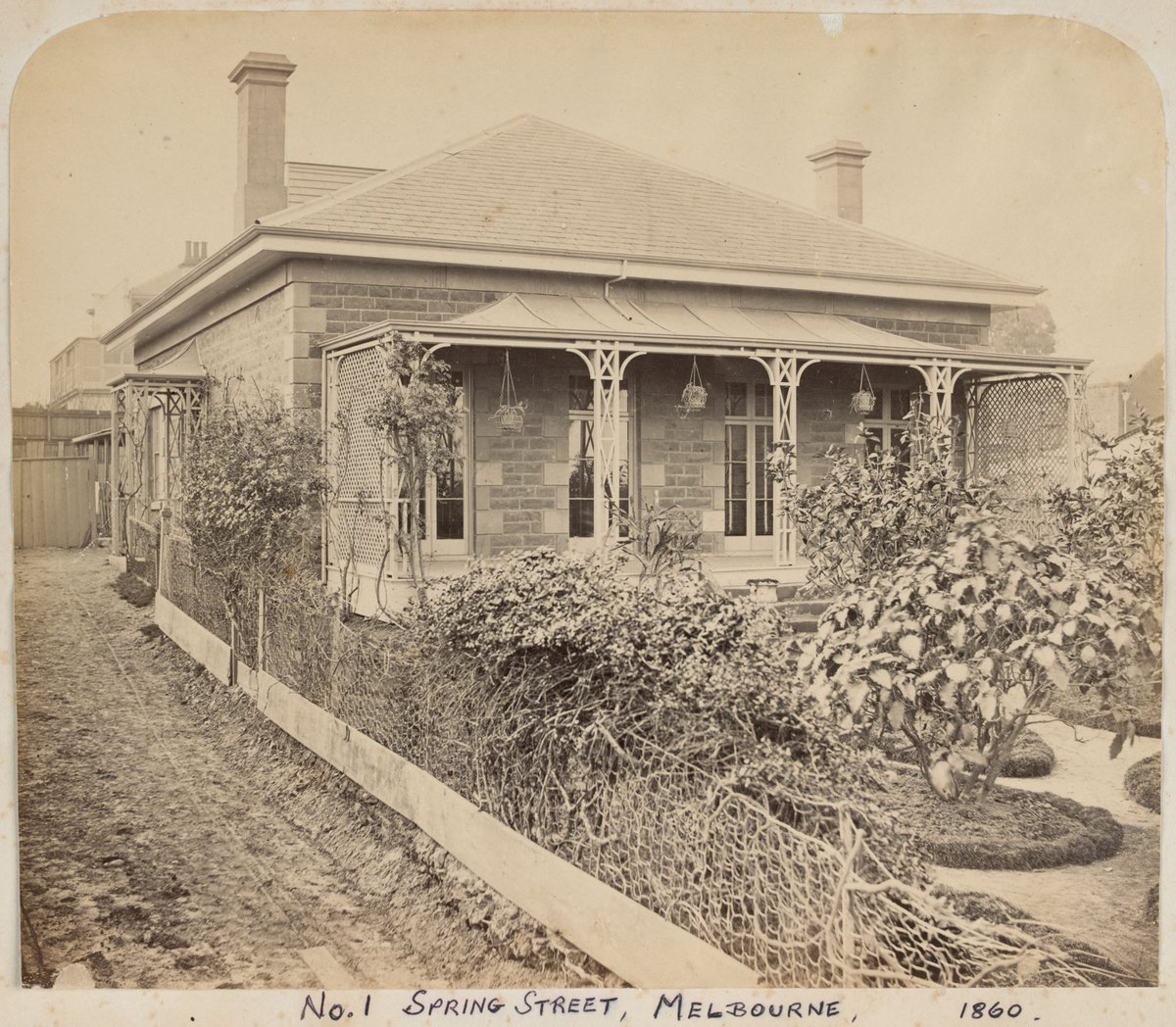 Gwyllehurst, residence of John Gill, East Melbourne (1860)