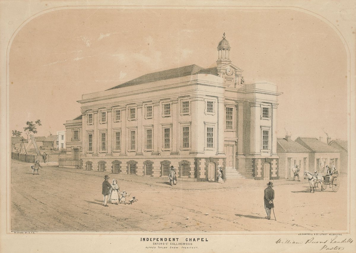Independent Chapel, Oxford St., Collingwood - Alfred Taylor Snow, architect (1853)