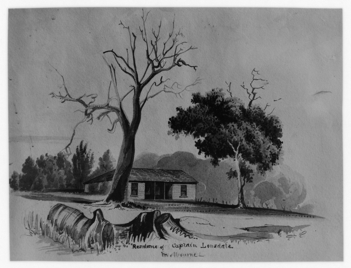 Captain Lonsdale's residence, Melbourne (c. 1900)