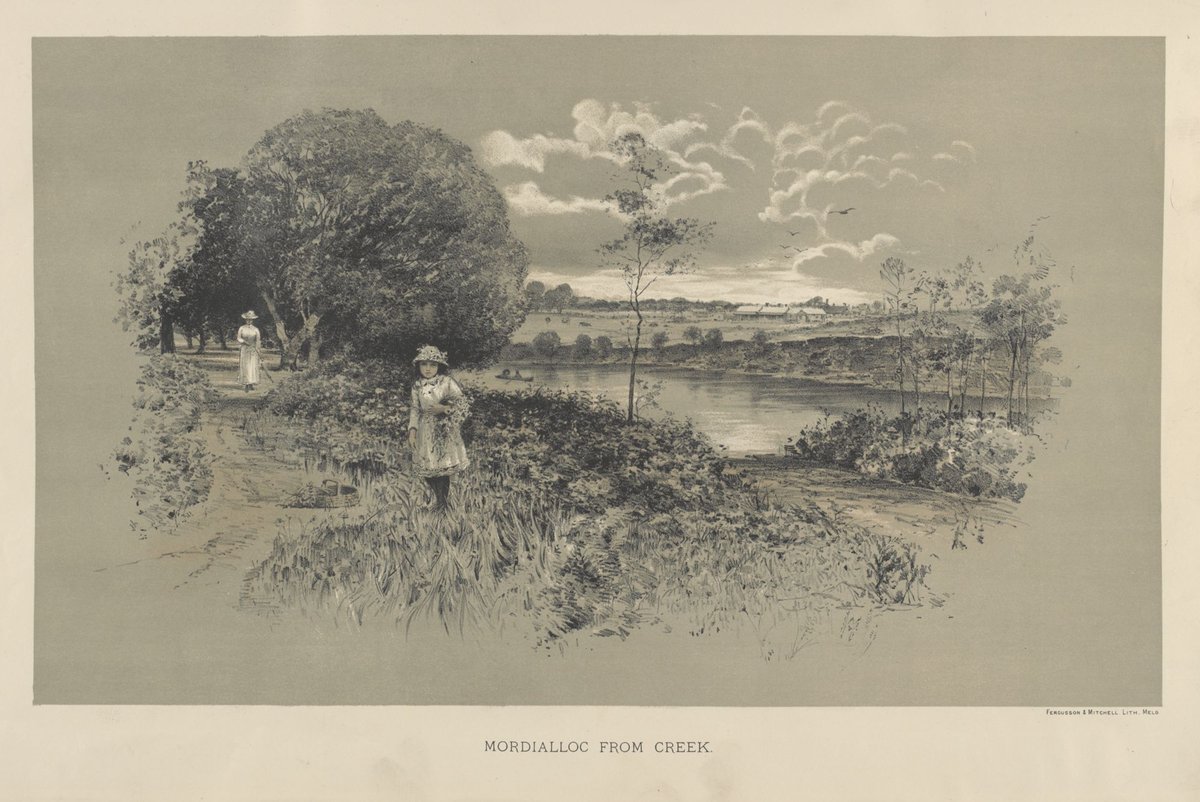 Mordialloc from creek (1890)