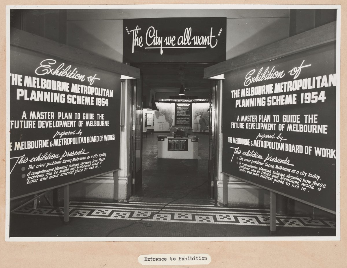 Exhibition of the Melbourne Metropolitan Planning Scheme 1954 at the Public Library of Victoria November 1953, Melbourne City