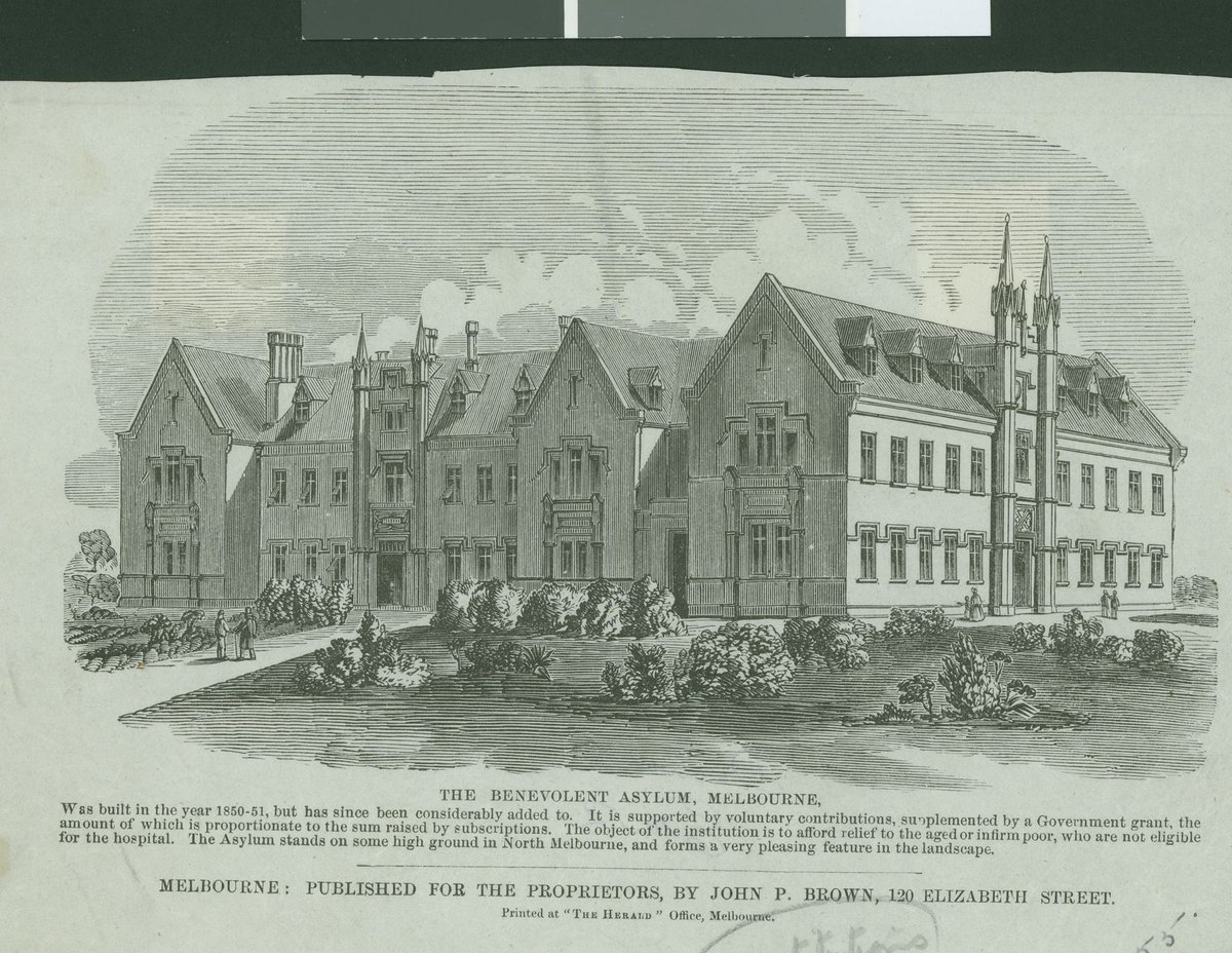 The Benevolent Asylum, Melbourne, North Melbourne (1862)