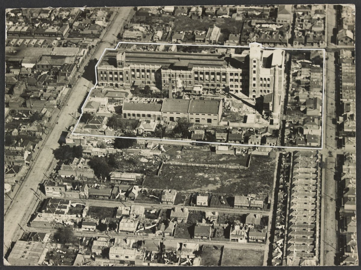 Aerial views of Bryant & May factory, Richmond, Victoria (1915–30)