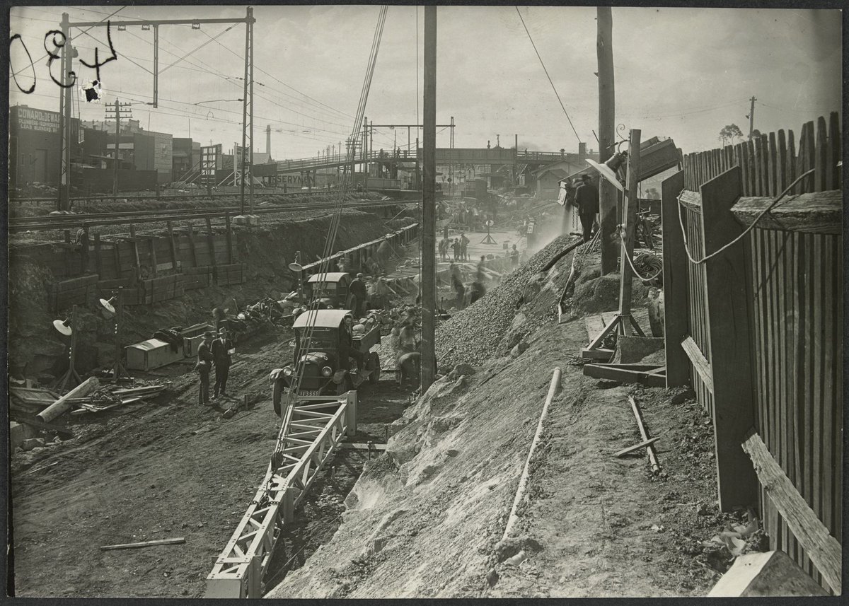South Kensington to West Footscray, Footscray Station (1927)