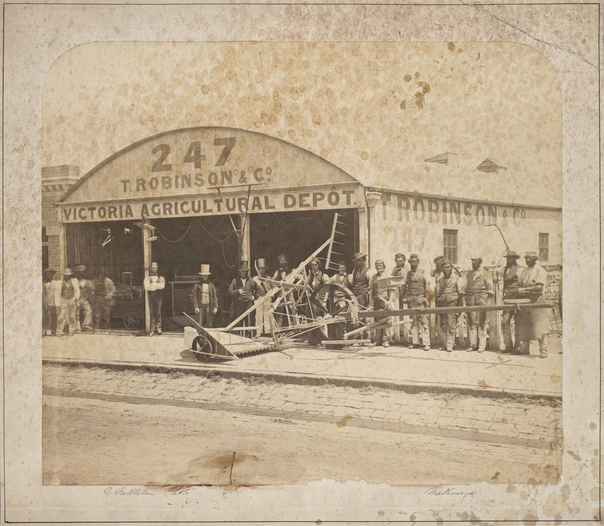 Building of T. Robinson & Co. Victoria Agricultural Depot., Melbourne, Melbourne City (1868–80)