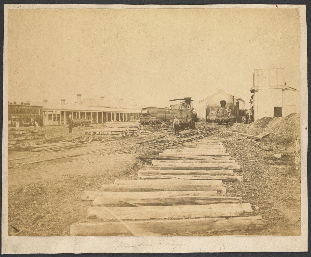 Railway Station, Melbourne (1861)