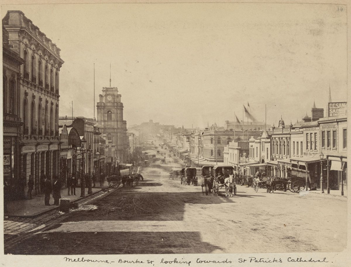 Bourke Street East, Melbourne City (c. 1880)