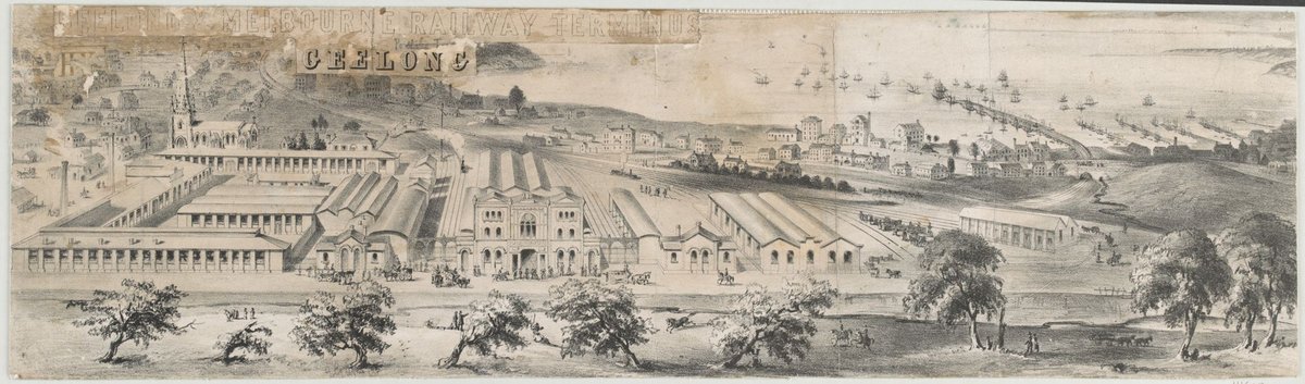 Geelong & Melbourne Railway Terminus, Geelong (1854)