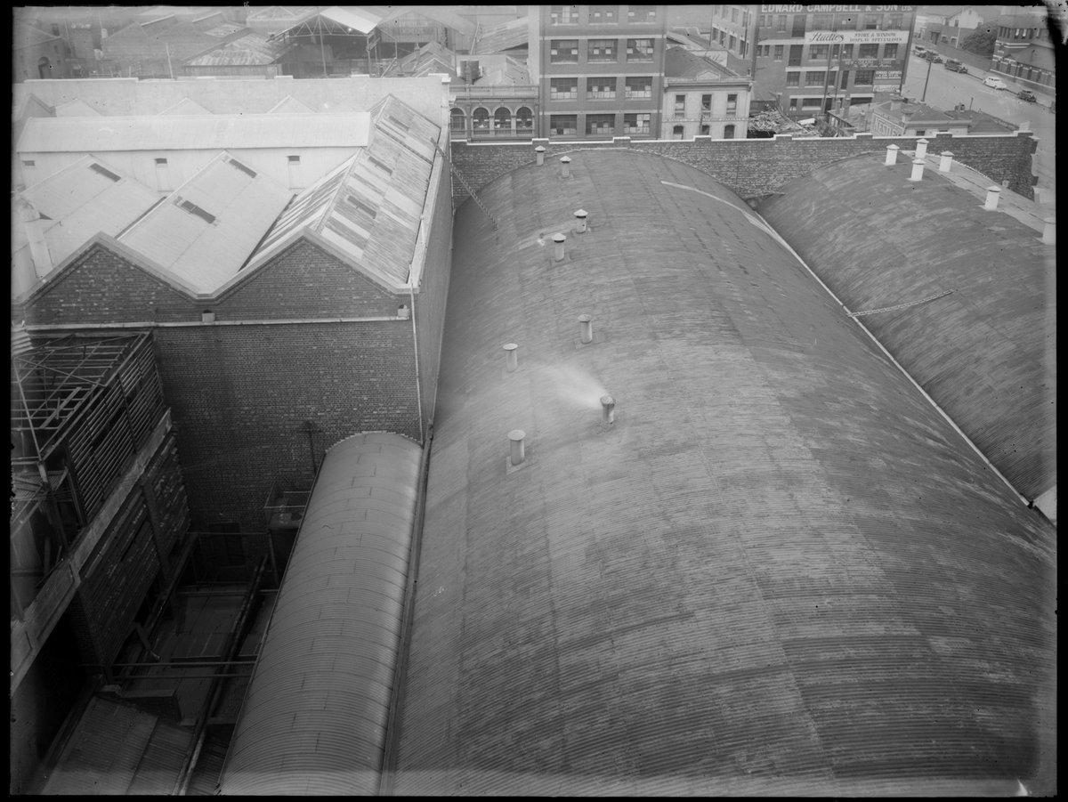 View across the roofs of the Carlton Brewery (1921–30)