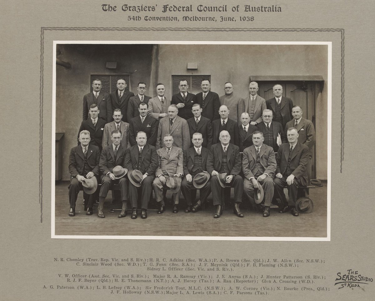The Graziers' Federal Council of Australia 54th Convention, Melbourne, June, 1938