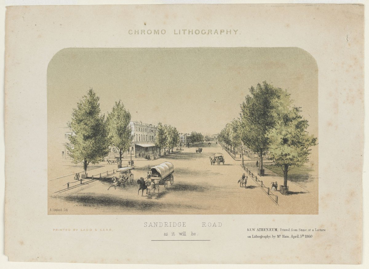 Sandridge Road as it will be, Port Melbourne (1860)