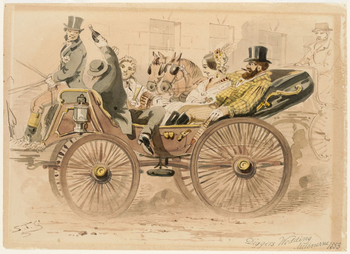 Digger's wedding, Melbourne 1853