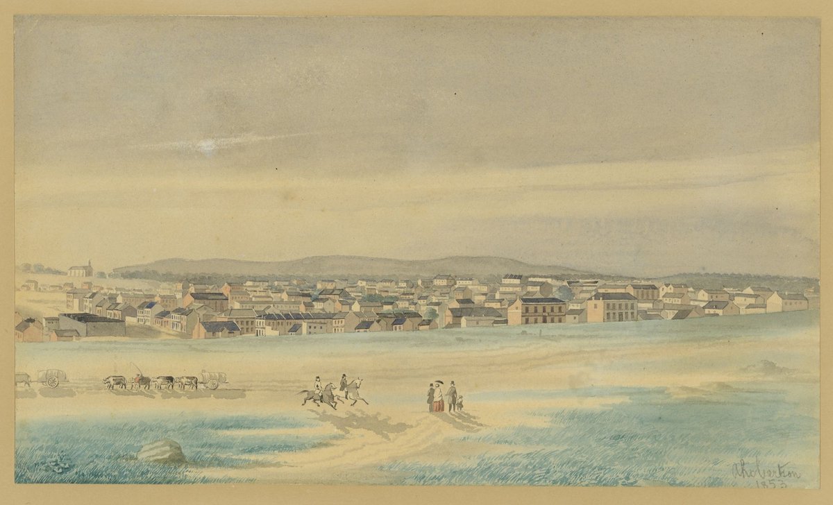 Melbourne from the Flagstaff Hill. With Key (1853)