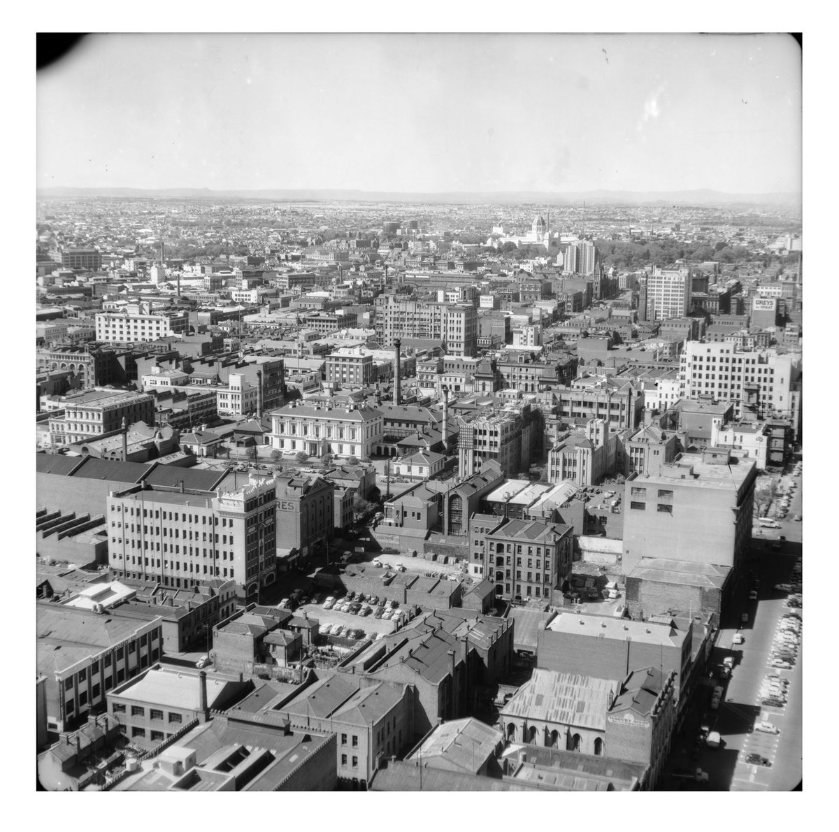 Little Lonsdale Street looking north east from King Street, Melbourne City (1938)