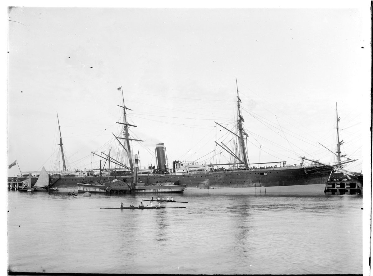 H.M.S. Sorata at Port Melbourne, 22nd March 1884
