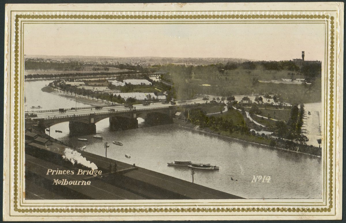Princes Bridge, Melbourne, Melbourne City (1900?)