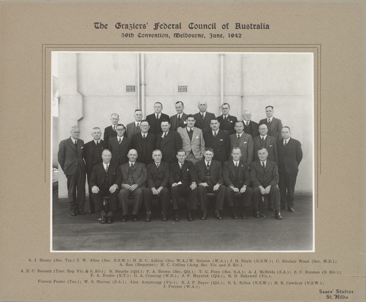 The Graziers' Federal Council of Australia 59th Convention, Melbourne, June 1942
