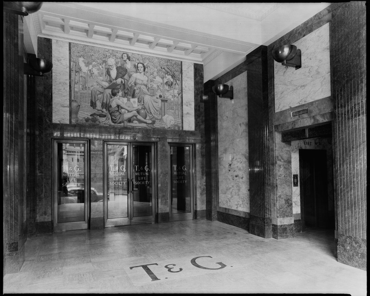 Interior views of the Temperance & General Building, Melbourne, Victoria (1940s)