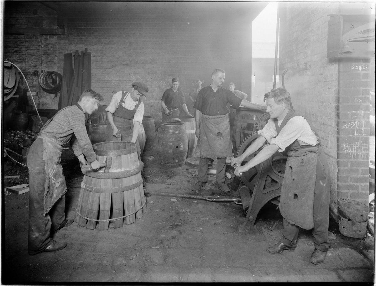Cooperage at the Carlton Brewery (1938)