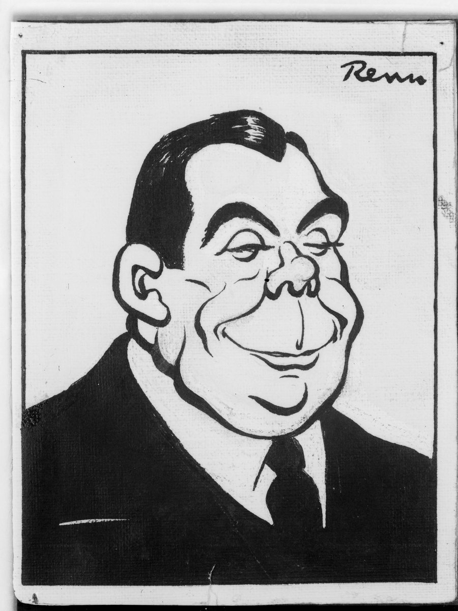 Cartoon. Mr. Yuncken, Melbourne Technical College (1930s)