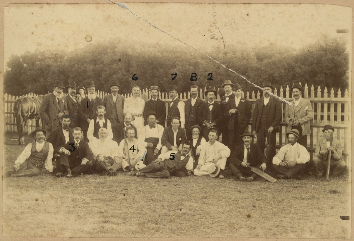 Cricket match 29.3.99. Sandringham residents v. Moorabbin Shire Council (1899)