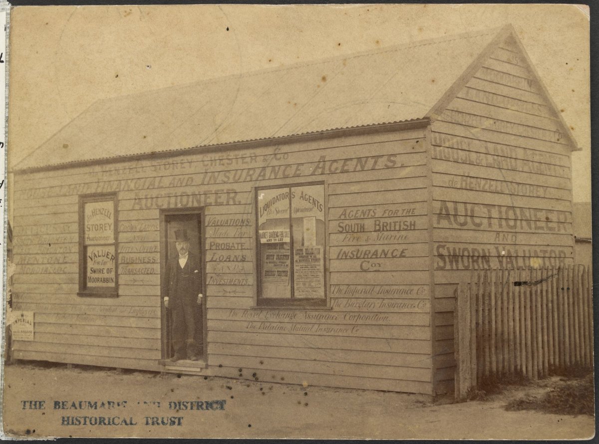 de Henzell Storey, 1885, at his Sandringham Office